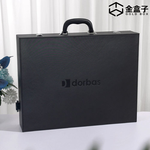黑色PU皮全屋通电开关面板展示盒
