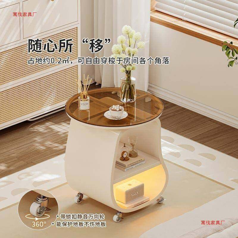 油风客厅可动沙发边几茶几无品牌/侧边柜简约现代小圆桌子推移车,基础建材,脚轮/万向轮,淘宝优惠券,粉丝福利购,淘宝优惠卷