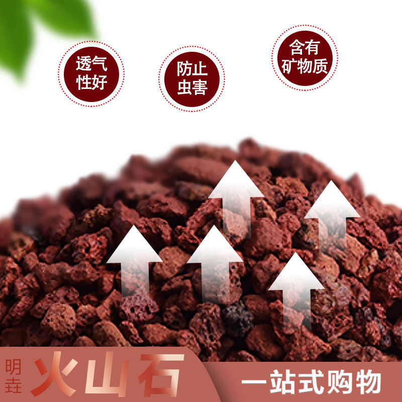 红色火山石多孔活水稳水质