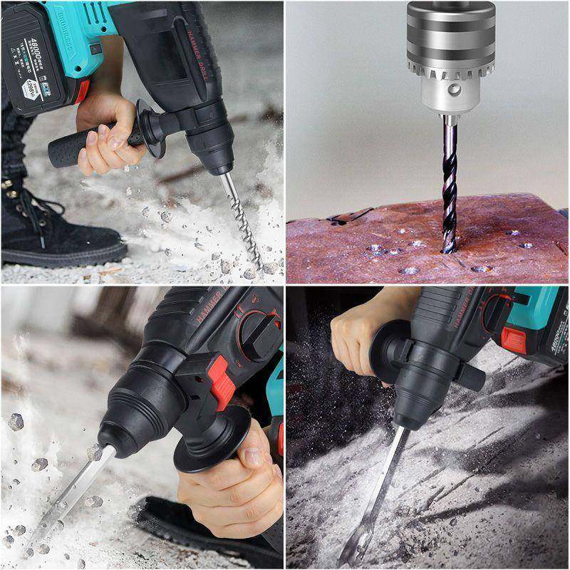 电锂电锤电镐两用无电用357钻三刷充电式大功率混凝土家用冲击钻,农机/农具/农膜,其它农用工具,淘宝优惠券,粉丝福利购,淘宝优惠卷