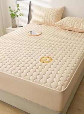 夏季Ayx类防水床罩单垫件豆夹棉大床单人席梦思床保笠护罩三件套