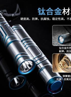 钛金强光灯远射照厂明直便携合KS9充电户外应家急LEDK手电筒S9