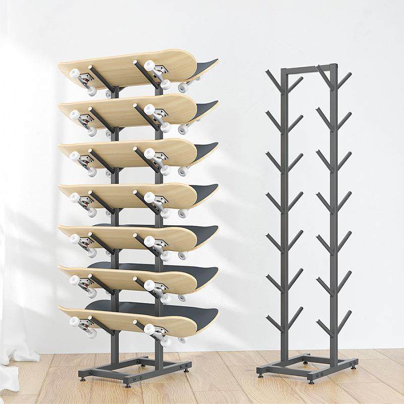 陈体滑板展架育用品示纳架双面挂滑板货架儿童展活力板展示架滑雪