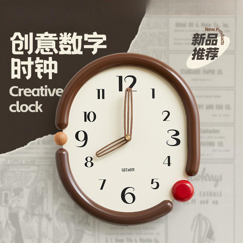 新钟款家用免打孔表挂钟客厅约大11AL9312气2025简新创意轻款奢时