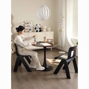 中BFL古轻奢藤编椅设椅式家用餐桌卧室创意休闲复法古梳妆椅化计