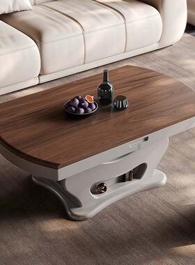 胡桃实木PZX升降茶几壶组家居客厅合餐桌两茶用台泡茶烧水一体茶