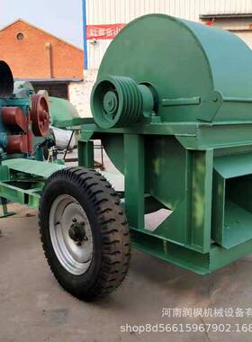 大中小VUN碎型树木树干切片粉机木废旧木材锯自动粉屑末机筛网可