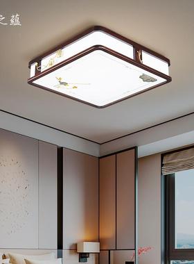 新式吸顶灯客厅卧室主灯实木BHC圆间形房20中2年中国风新款木5艺