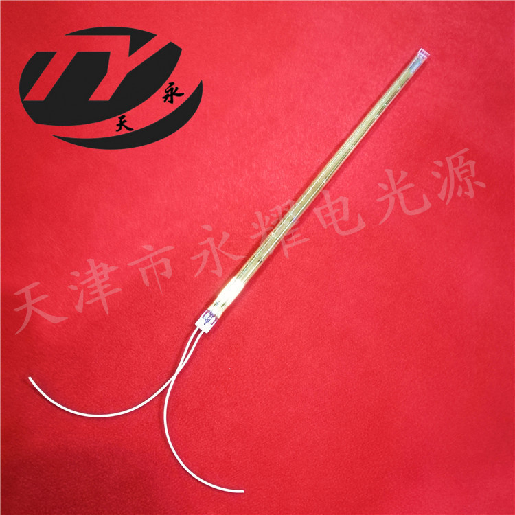 单端通电镀金红外石英加热管