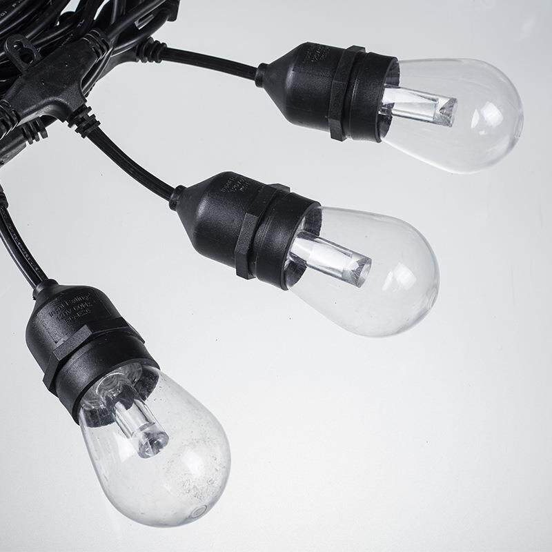 户外水L挂E彩SDU灯串灯庭院防灯夜市装饰灯RGBD氛围灯派对光源