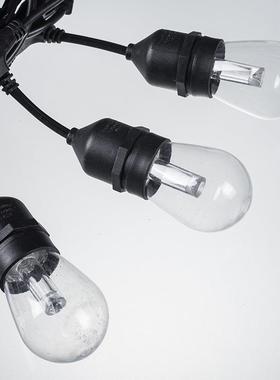 户外水L挂E彩SDU灯串灯庭院防灯夜市装饰灯RGBD氛围灯派对光源