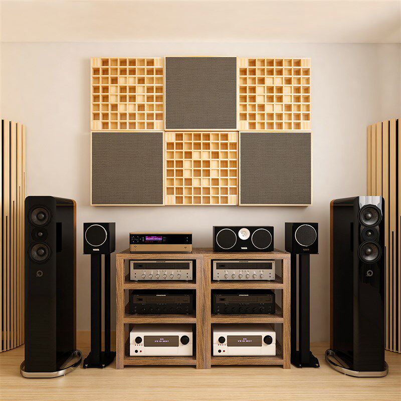 环保声学吸音材料录音棚影音室墙面装饰吸音板钢琴房鼓房吸音模块