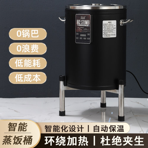 智能电热蒸饭桶商用大容量电蒸箱蒸饭机蒸饭柜木桶饭电饭锅蒸电锅