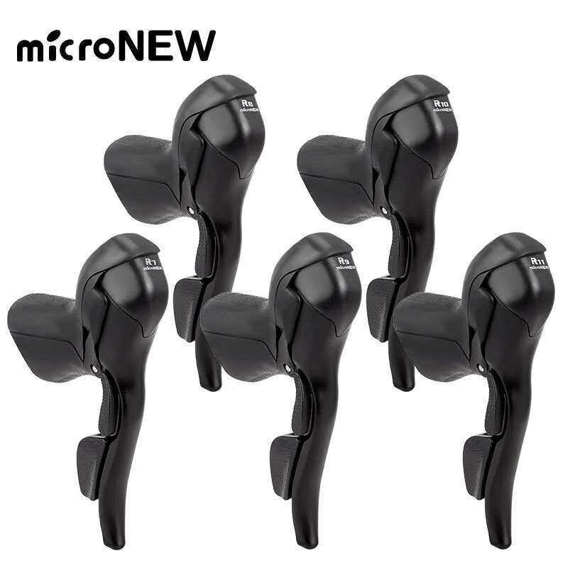 microNEW公路车手变 自行车双控变速器2*7 8 9 10 11速刹车把一体
