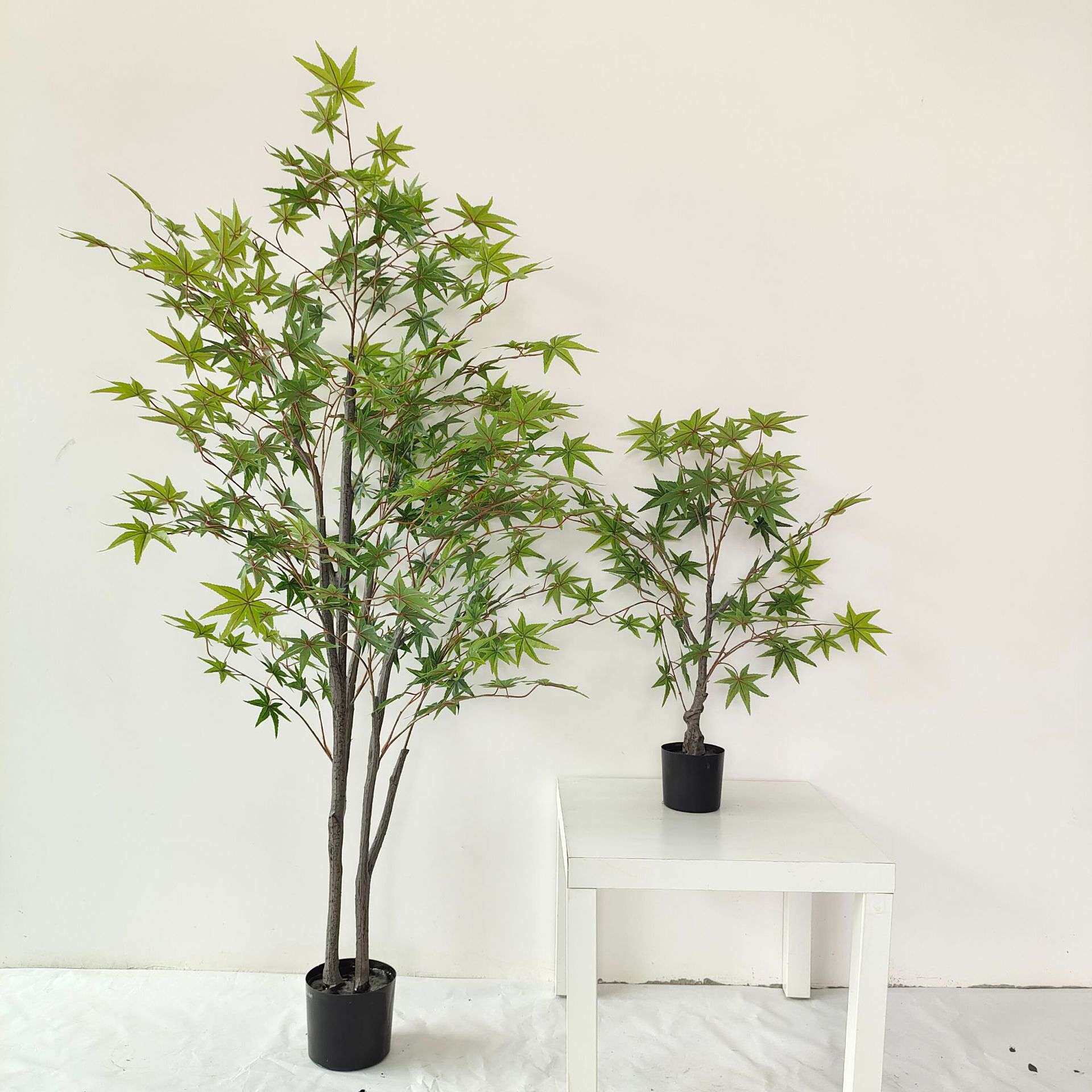 仿真植物盆栽绿枫树装饰塑料假花防真花客厅摆件假盆景大绿植假树