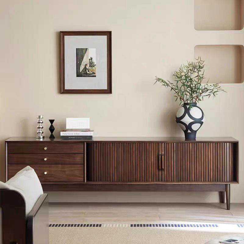 电视柜北欧客厅黑胡桃色实木轻奢组合茶几简约现代家用复古小户型,电子元器件市场,其它元器件,淘宝优惠券,粉丝福利购,淘宝优惠卷