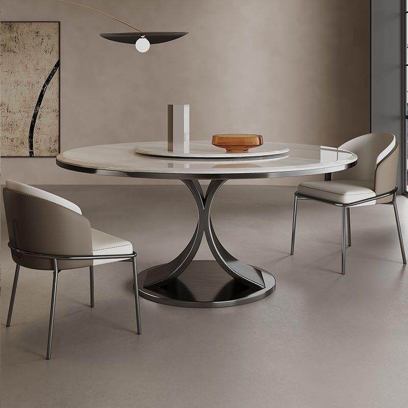 JGP1意式轻奢岩板天然超晶石圆形餐桌椅组合带转盘别墅家用餐桌款,电子元器件市场,其它元器件,淘宝优惠券,粉丝福利购,淘宝优惠卷