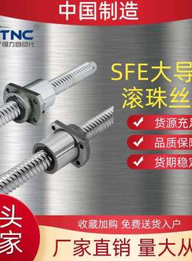 SFE16162020大导程滚珠丝杆螺母丝杆配件全套滑台机床丝杆