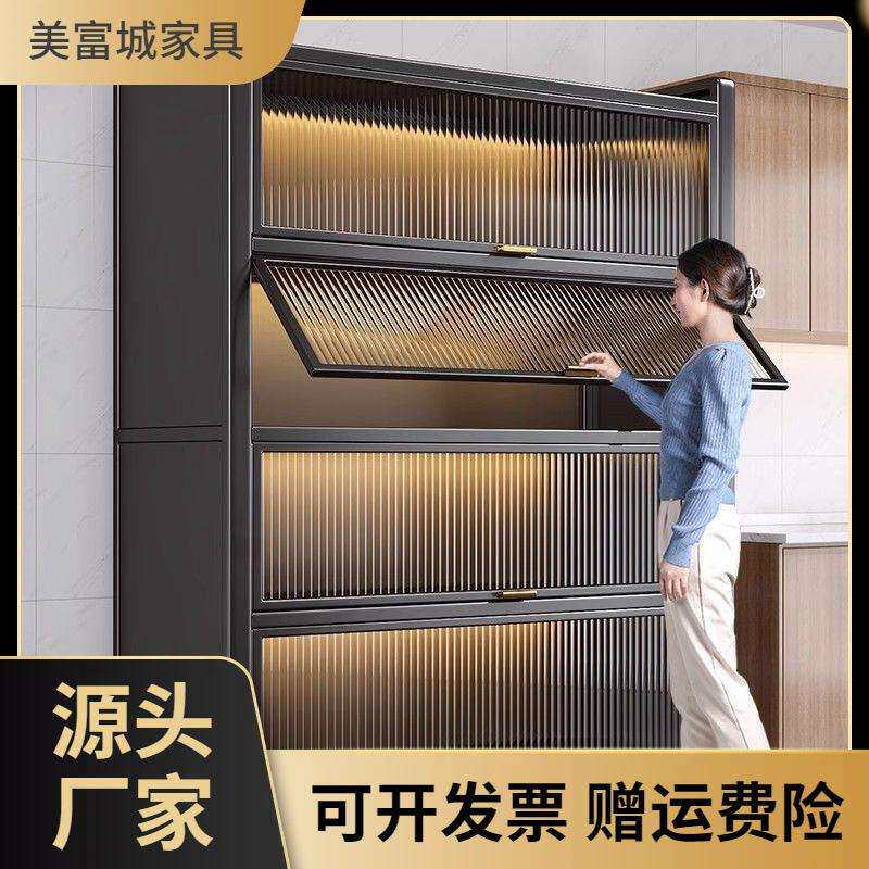 子餐边柜储物柜橱柜厨房微波炉收纳置物架落地多层客厅家用