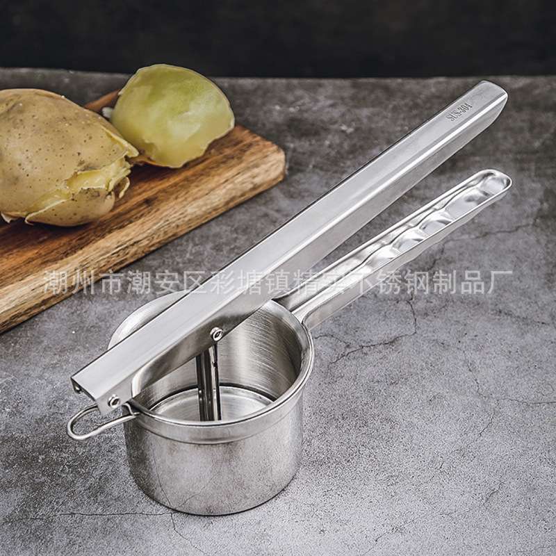 手动304不锈钢压薯器薯泥水果榨汁器菜馅脱水挤水器饺子陷挤菜器