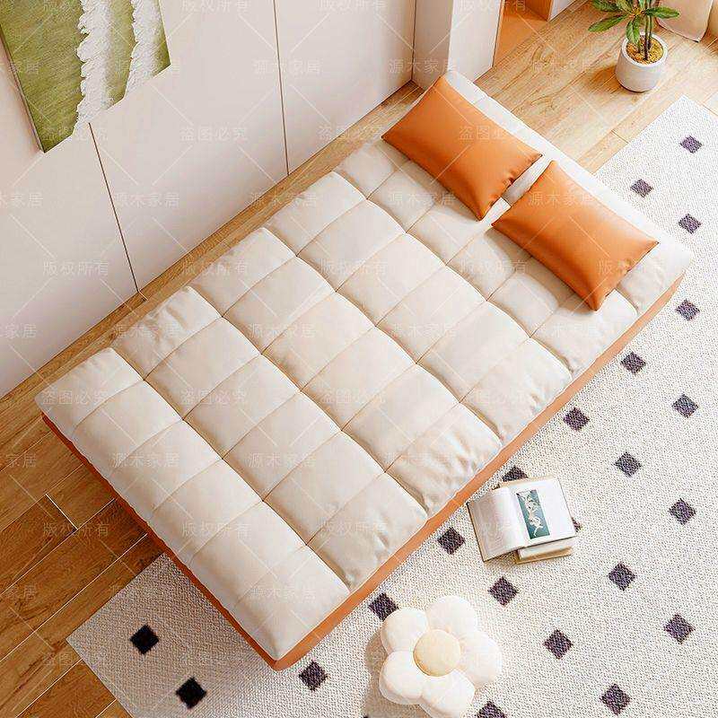 可折叠两用布艺沙发床拆洗可小户型出租房简易沙多功能折叠沙新款