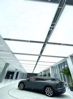 防火阻燃软膜天花白色UV透光超薄灯箱发光膜吊顶安装软膜LED灯