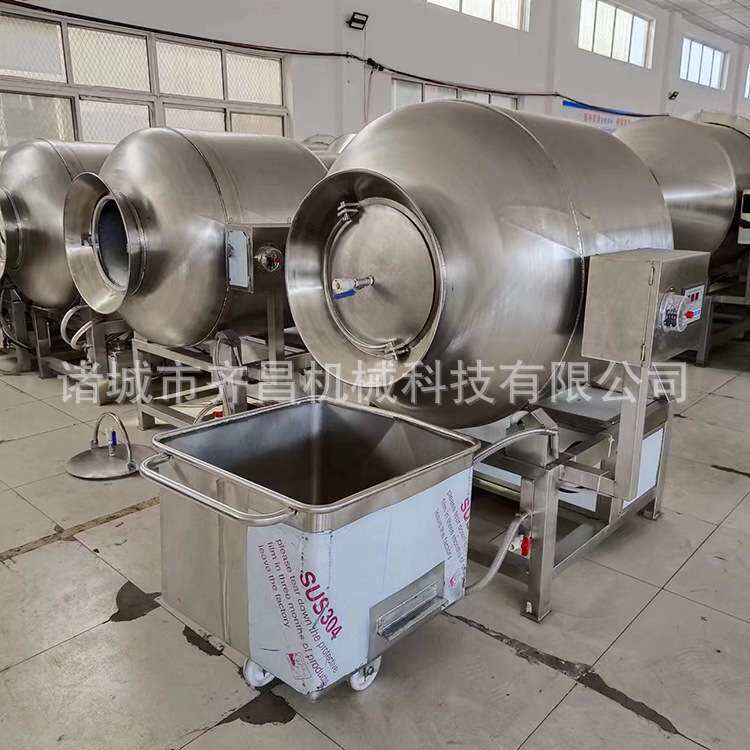 鸡腿鹅肉腌渍机呼吸式虾仁腌制机无骨鸡柳真空滚揉机肉类腌制机