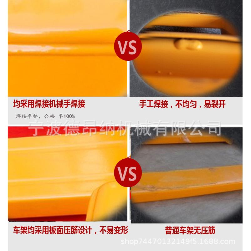 手动液压搬运车叉车地牛油压手推拖车2T/2.5/3/5吨托盘升降平板车