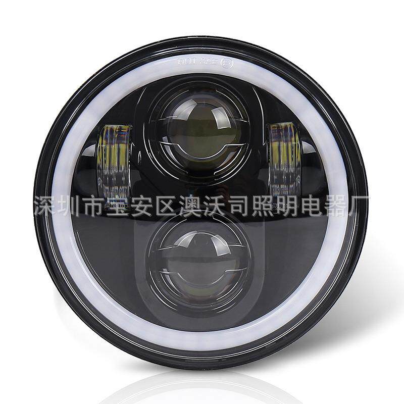 ebay亚马逊热销款5.75英寸带日行灯远近光LED头灯哈雷改装前大灯