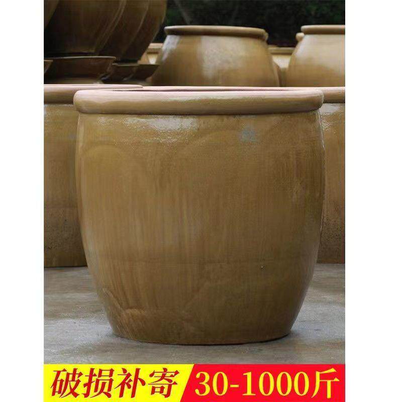 水缸老式农村陶瓷风水大缸土陶容器瓷缸酸菜瓦缸腌东北咸菜缸家用