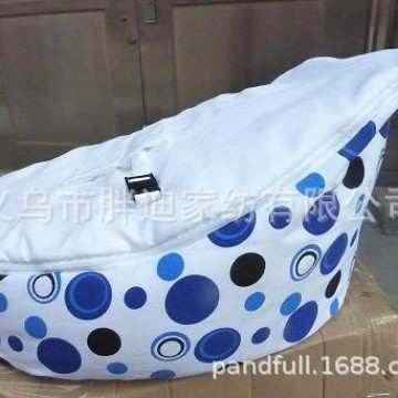 经典舒适安全宝宝懒人沙发 个性化粒子婴儿喂养床豆袋 navy blue
