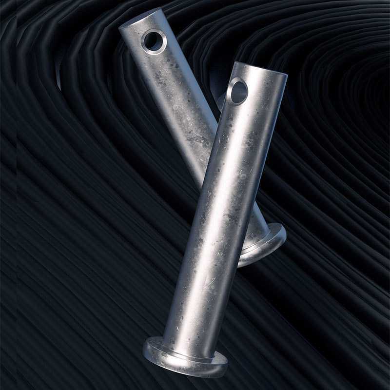 本色圆柱带孔高强度销轴45钢带开口销发黑销钉定位圆柱销钉厂家