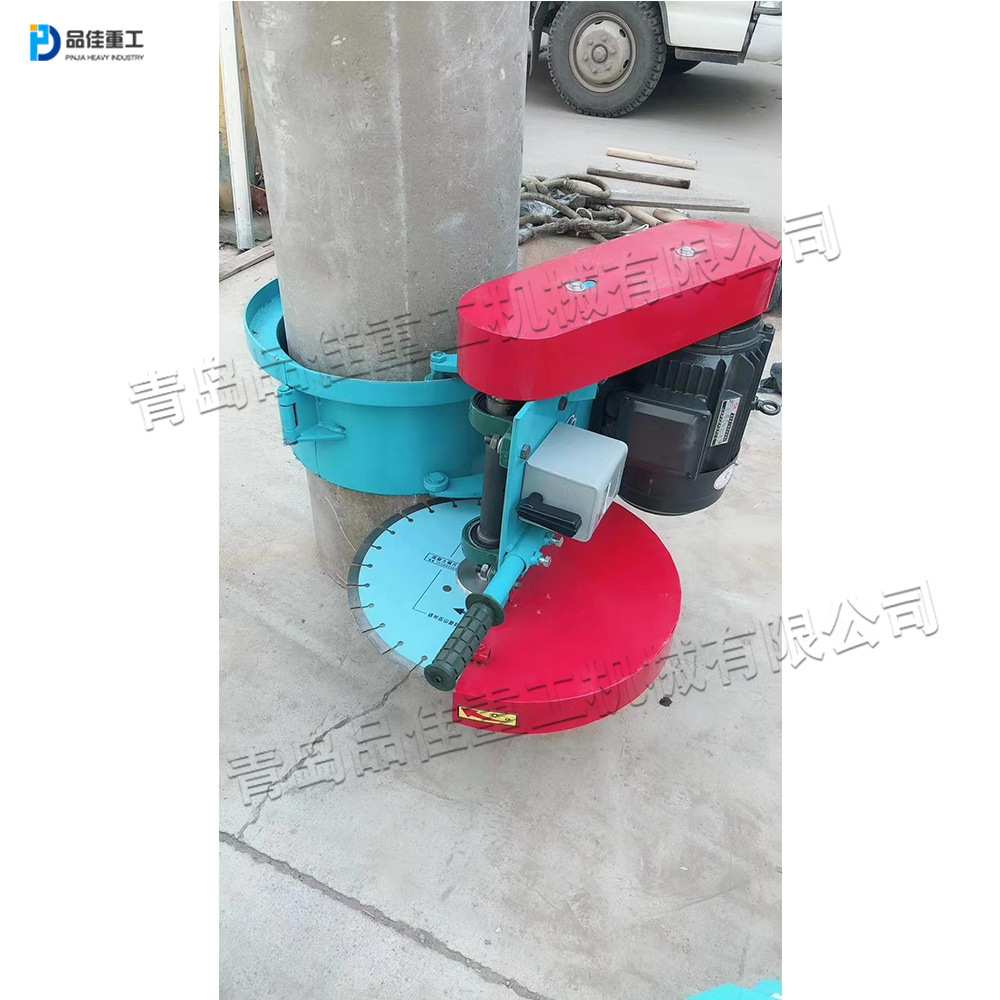 滑轮式桩头切割机 建筑施工水泥管桩切割机  卡箍式圆桩切断机