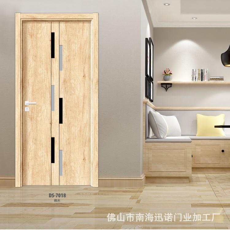 厂家烤漆夹板碳晶门免漆强化门头封板室内门一门到顶通顶门