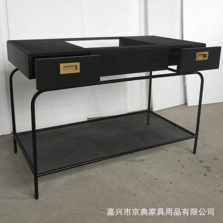北欧浴室柜组合轻奢智能大理石双盆洗手池洗脸台盆柜卫生间洗漱台