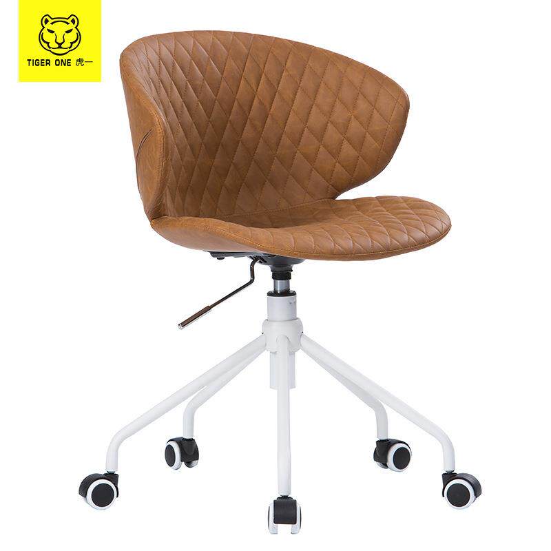 虎一办公家具人体工学办公椅洽谈椅子会议椅子会客座椅带转轮升降