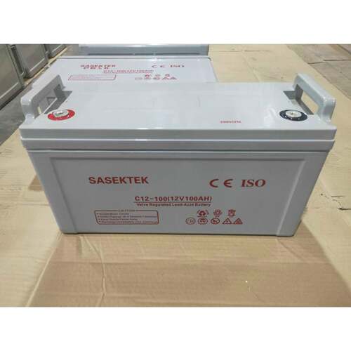 SASEKTEK太阳能专用电池胶体蓄电池12v100AH防水胶体光伏电池