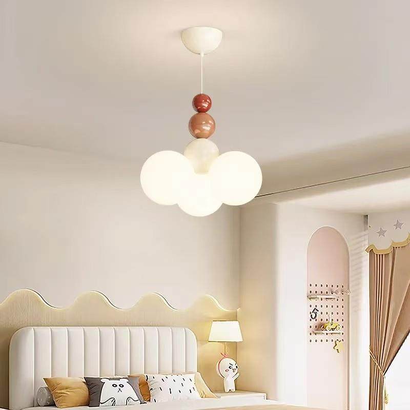 卧室吊灯2024年新款奶油风女孩主卧灯护眼儿童房间灯