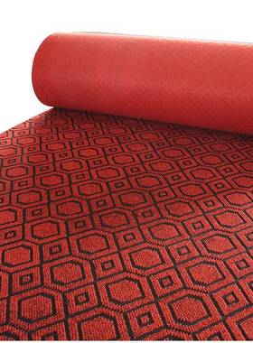 yJ家用房间满铺卧室商用全铺地大面积结JMH54285婚红色地毯接水泥