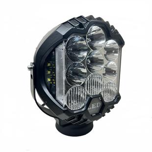 超寸亮75W三面爆闪越野车前灯牧马人坦0克0杠0汽7寸50W坦车led改