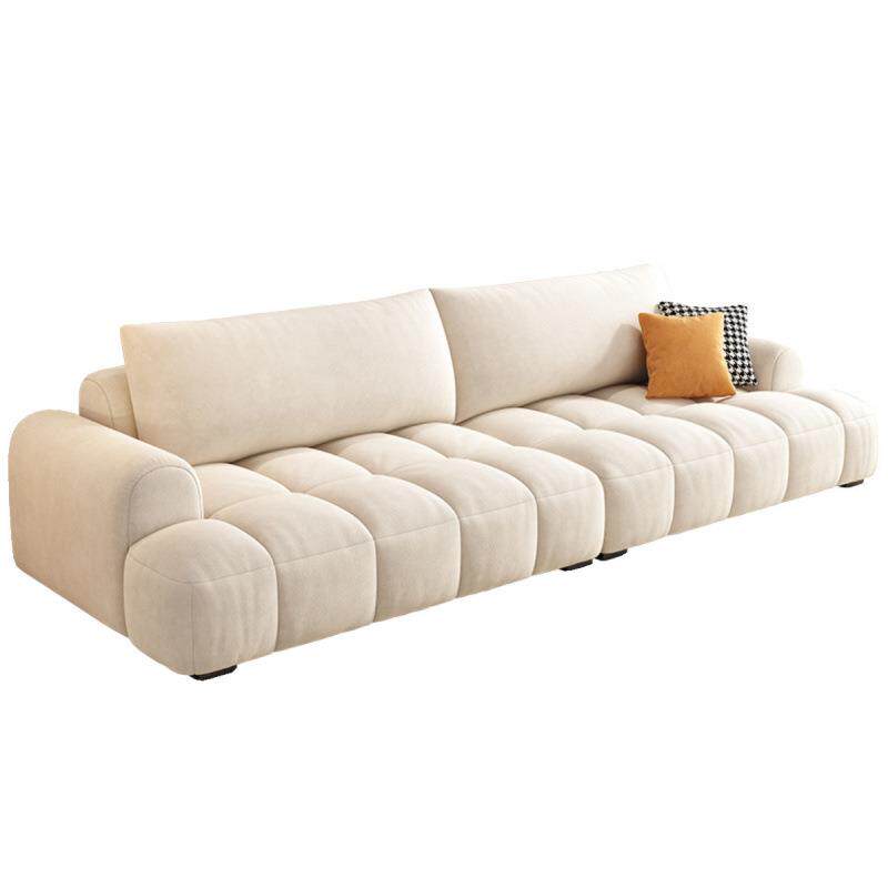 现代油意简约客厅泡芙式布艺沙发大小户钢琴键其他/oth奶型风猫抓