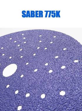 775K65薄孔旋风紫色堵碟砂纸多孔砂更强吸尘防性能陶瓷磨料膜P601