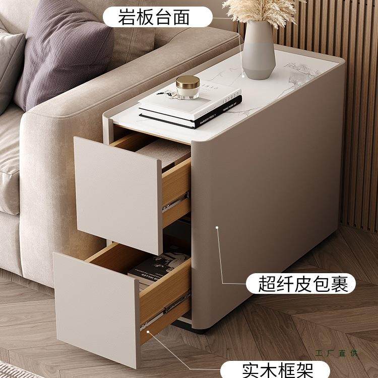 现代简超约实木皮艺沙发边侧边储物柜轻奢3柜0宽窄夹柜985缝客厅,基础建材,脚轮/万向轮,淘宝优惠券,粉丝福利购,淘宝优惠卷