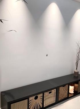 卡莱格子柜克单层黑色电IFQ视柜柜落地矮柜收纳格子柜组合