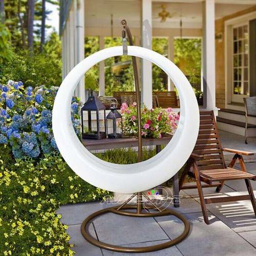 网发秋千光红千防水庭院室内吊椅秋简约装饰坪户外L草ED七彩变色