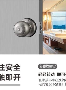 跨境球锁家用卧室木门左右门锁球形智能房纹指指K01锁纹识别电子