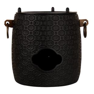 日式铸碳炉家精用围炉煮茶炉铁壶铁RSI风炉水铁炉子烧户外炭火炉