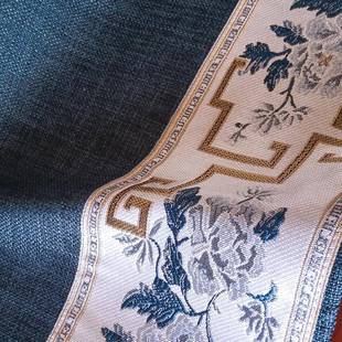 A6L绘画中式书桌长方形棉布台麻约SWB布简布艺茶桌垫布学习桌餐桌