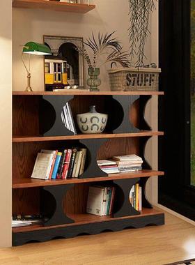 ZDP法柜式复古哈木迪德实书中古风客厅展示柜置架物入户玄关柜装