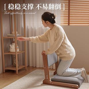 实木可折叠榻榻靠背懒椅和室椅YBN座椅日米式无地腿坐阳台飘窗人